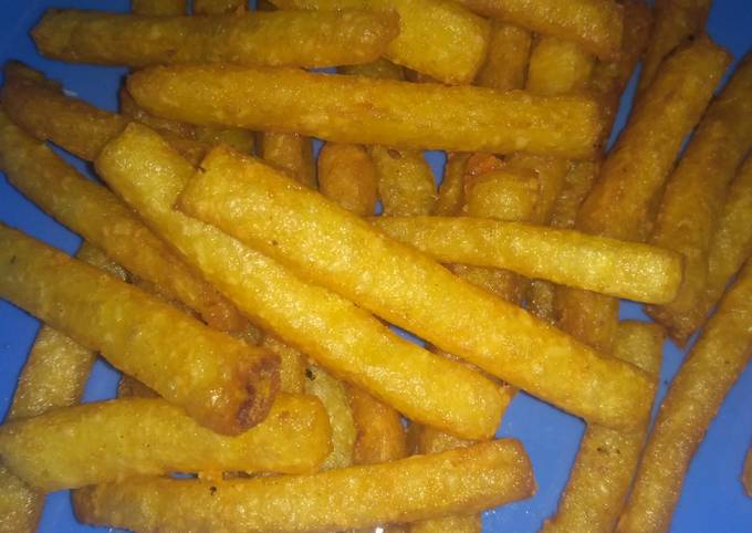 Resep Potato Cheese Fries (Kentang Goreng)