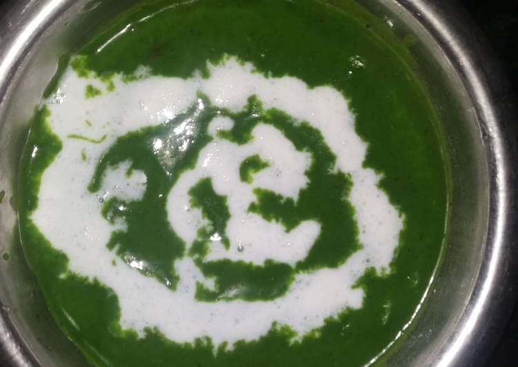 Steps to Prepare Favorite Spinach soup