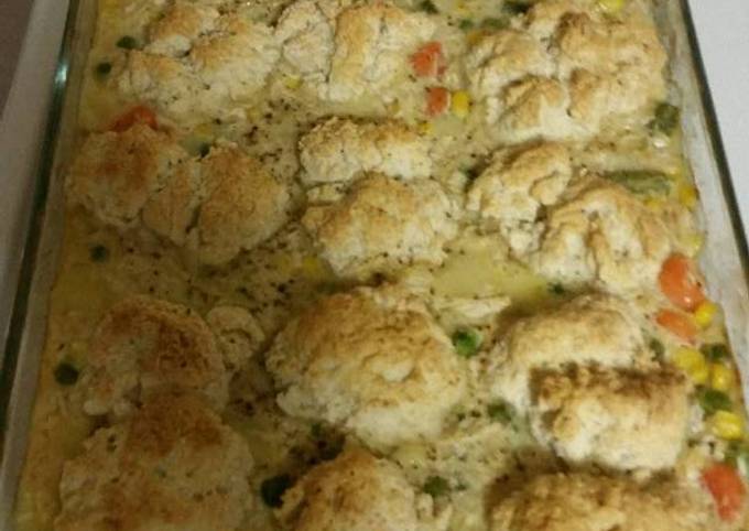Workday chicken and biscuits casserole