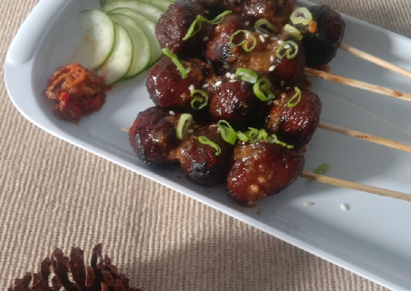 Bakso Bakar Bumbu Kacang