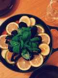 Seafood and chicken paella