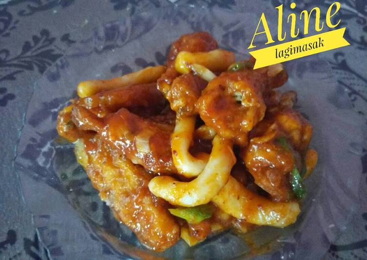 Rahasia Menghidangkan Spicy chicken wing &amp; toppoki ala korea yang Sempurna!