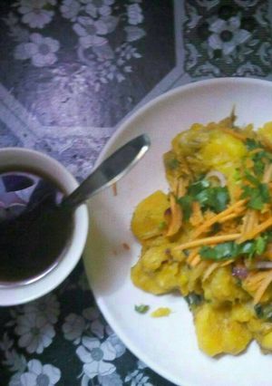 A picture of Fried Bananas#Eldybreakfast contest.