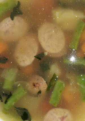 Foto resep Sayur sop sosis simpel