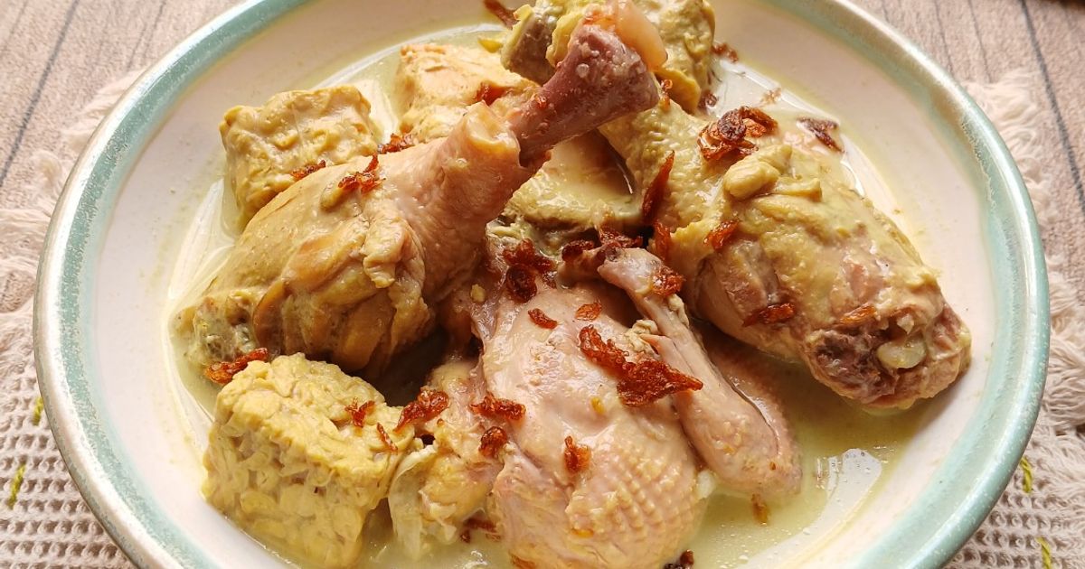 Opor Ayam Tempe Bumbu Instan