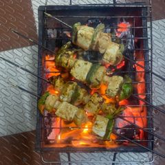 Grilled Mushroom Tikka A picture of Grilled Mushroom Tikka.