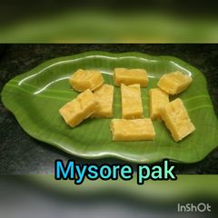A picture of Melting Mysore Pak.