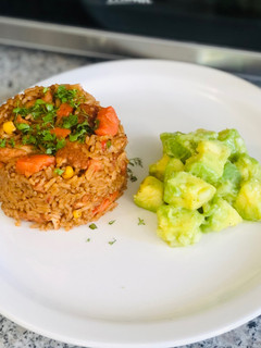 Una foto de Arroz con pechuga de pollo