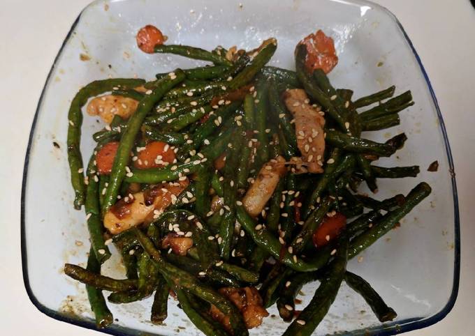 Easiest Way to Prepare Quick Dry Fry Green Beans