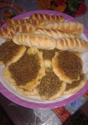 صورة لوصفة معجنات زعتر ونقانق