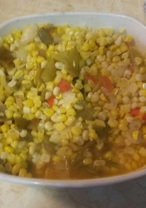 Una foto de Elotes guisados  a mi manera