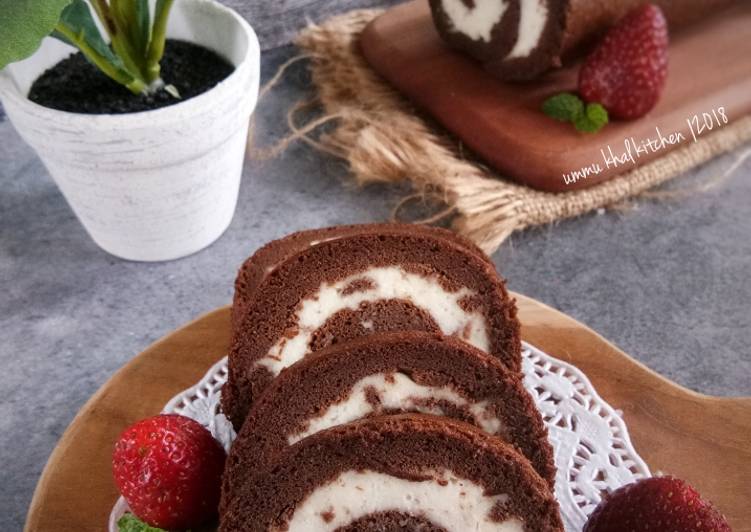 Bolu Gulung Nutrijel Coklat #keto-friendly