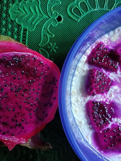 Foto resep Oatmeal Yoghurt dengan Buah Naga