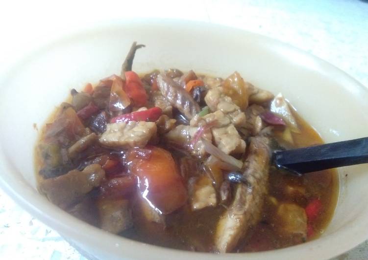 Resep Pindang tempe kecap pedas yang Enak