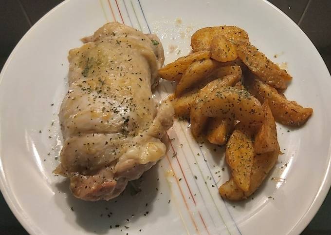 Contramuslo de pollo relleno de verduras al horno Receta de Gilbert  (Aprenent a la vida ?♻️☯️)- Cookpad