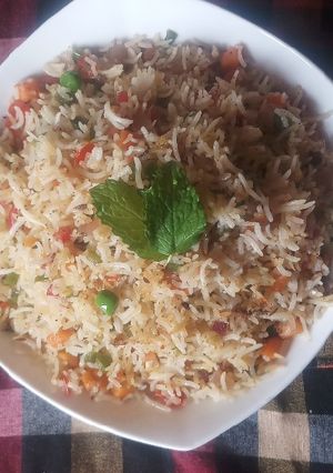 A picture of Italian fried rice.