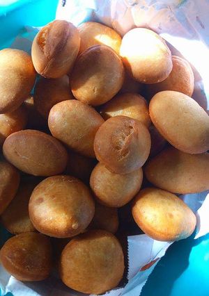 A picture of Mahamri #Snacksrecipescontest.