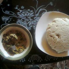 Egusi soup A picture of Egusi soup.