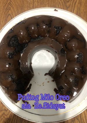 Foto resep Puding Nutrijel Coklat Milo Oreo
