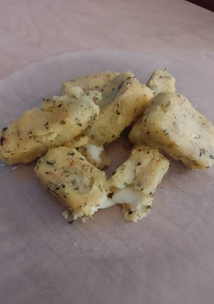 Una foto de Bastones de polenta