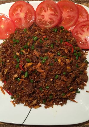 Foto resep Nasi goreng kari vegetarian