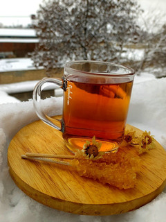 عکسی از دستور دمنوش بابونه و کاکوتی و هل