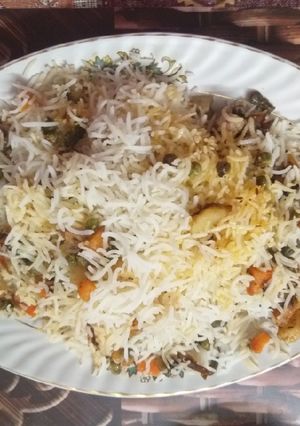A picture of Hyderabadi Veg Dum Biryani.