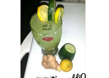 Easiest Way to Recipe Delicious Gingercucumber and lemon juice