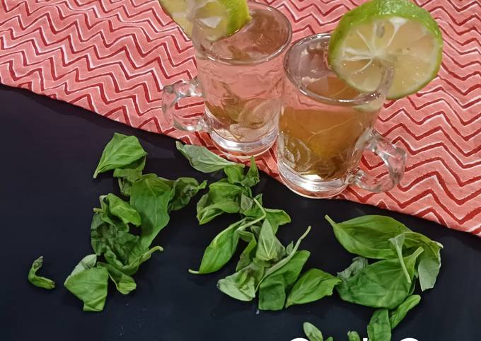 Basil Lemon Tea Recipe by ZMA Cookpad