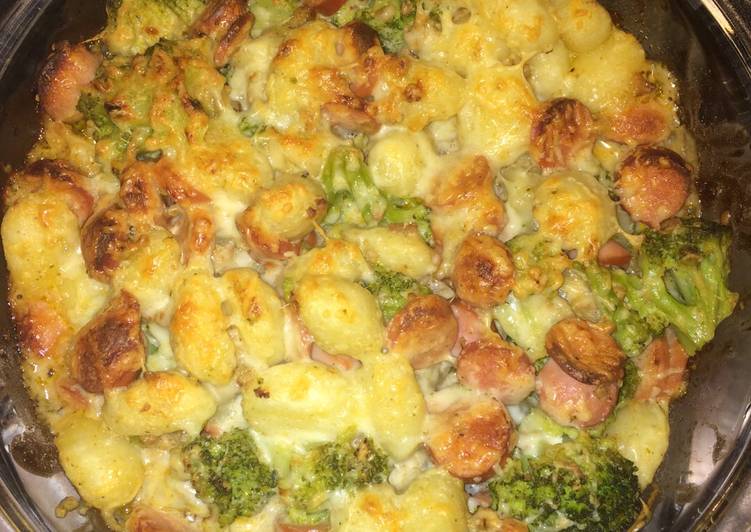 Brokkolis virslis gnocchi