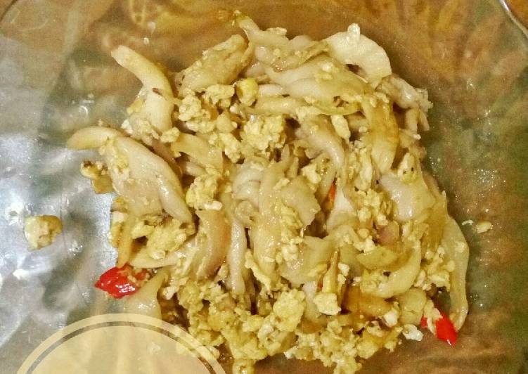 Cara Gampang Membuat Oseng jamur tiram dan telur yang Menggugah Selera