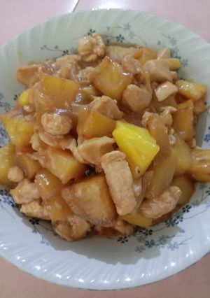 Foto resep Tumis kentang nanas fillet ayam