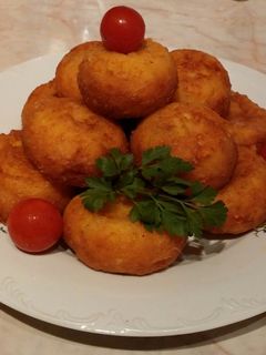 Sütőtökös sajtgolyók recept fotója