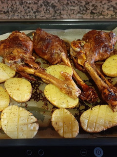 Una foto de Pierna de cordero lechal al horno