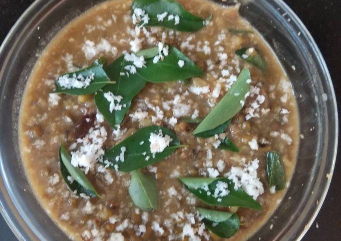 Simple Way to Prepare Favorite Kerala style whole green gram curry