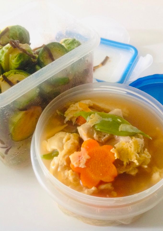 Una foto de Bruselas con algas konbu saladas(Un sabor que se puede comer para siempre)🇺🇾🇯🇵芽キャベツの塩昆布和え（無限芽キャベツ）