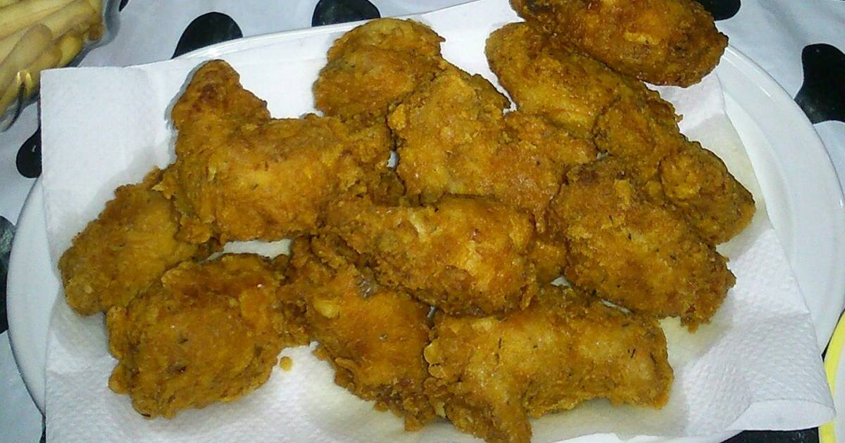 Alitas de pollo al estilo KFC Receta de Juan Manuel - Cookpad