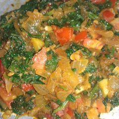 A picture of Spinach fry.