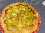A picture of meat pie with oven