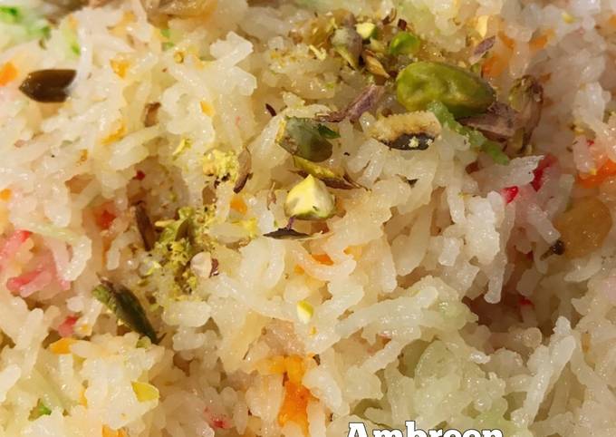 3 Color Desi Ghee main bana Yummy Zarda Recipe 😋