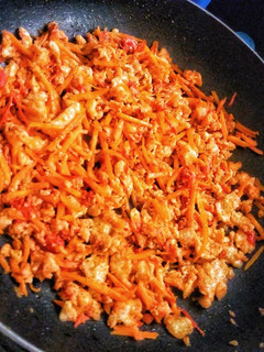 A picture of Simple Egg with Carrots #themechallenge.