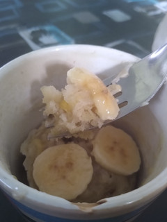 Una foto de 🍌Mug cake de banana🍌