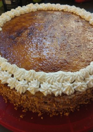 Una foto de Tarta de yema tostada (o tarta de San Marcos)