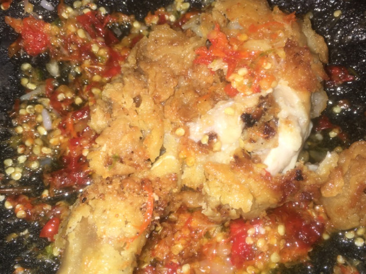 Resep Ayam crispy geprek, Enak Banget