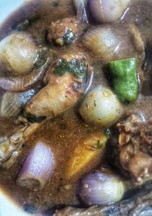 A picture of Meat with veggies.