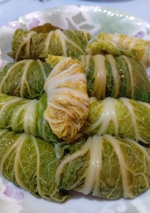 Foto resep Daging Gulung Sawi Keriting