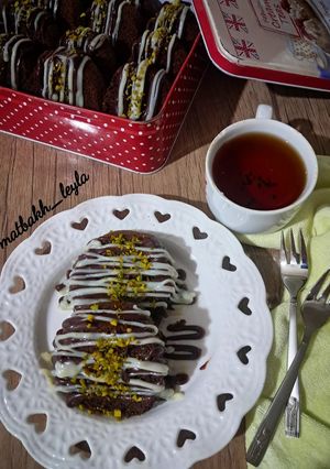 عکسی از دستور کیک شیر عسلی