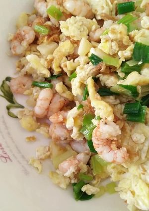 狗蝦炒蛋【澎湖野生水產】【豆豆愛的料理】 的食譜成品照片