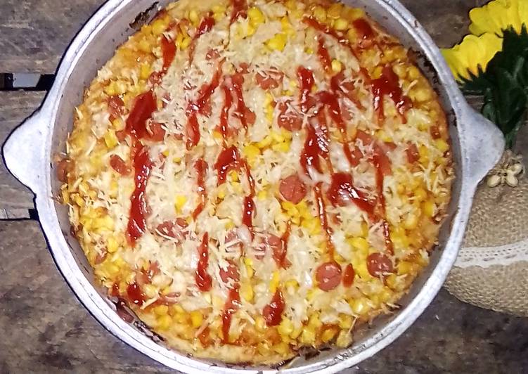 Corn Pizza Or Pizza Jagung EMPUK No Ulen 1 Kali Proofing