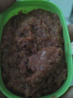 Foto resep Mpasi 6m+ 4🌟 : nasi, beet, tempe,ikan dera